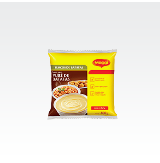 Pure de Batatas Maggi 400g e 20g